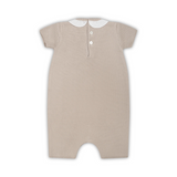 Pagliaccetto beige per neonata